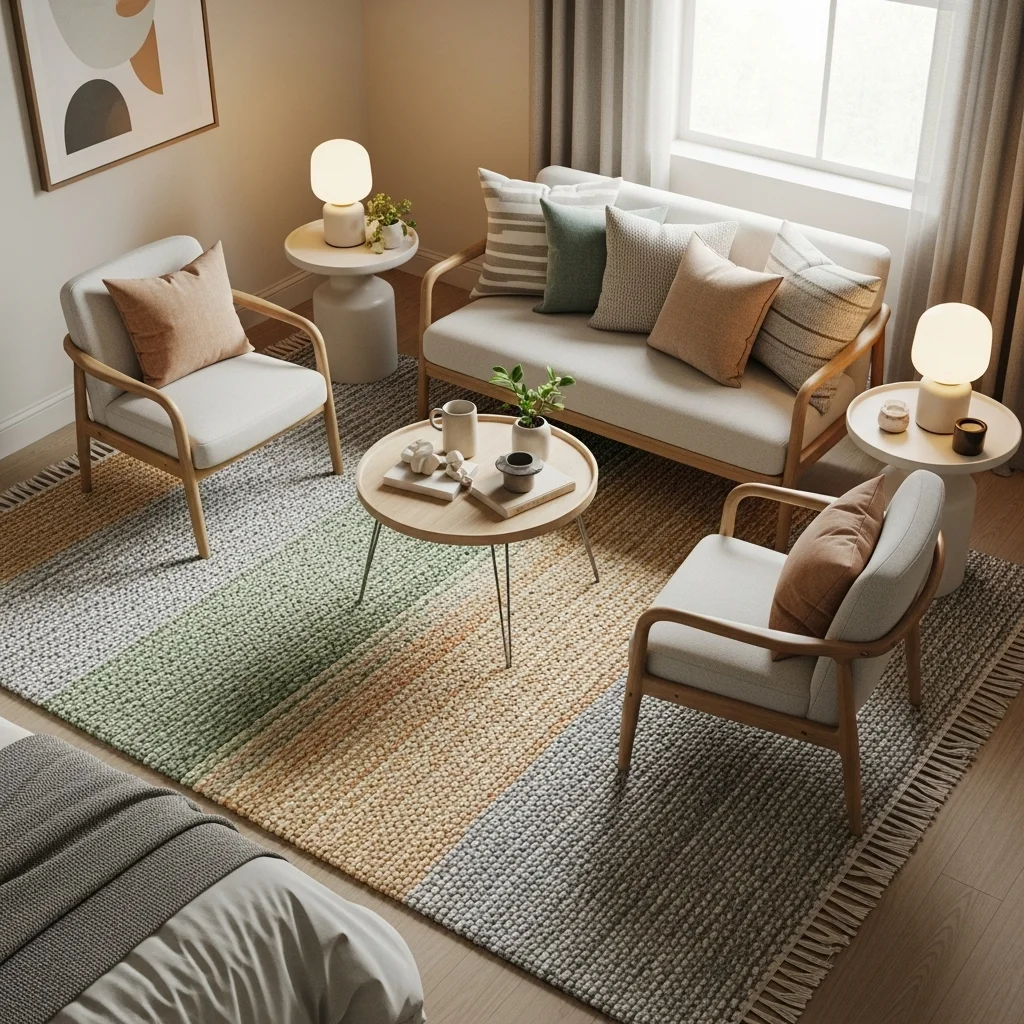  Use Carpets to Define a Seating Area