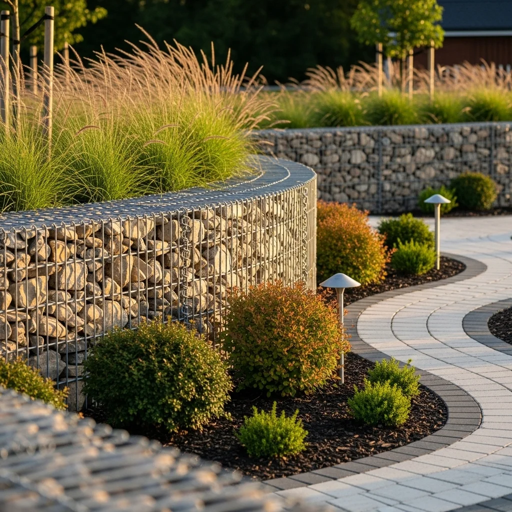Use Gabion Walls for Texture