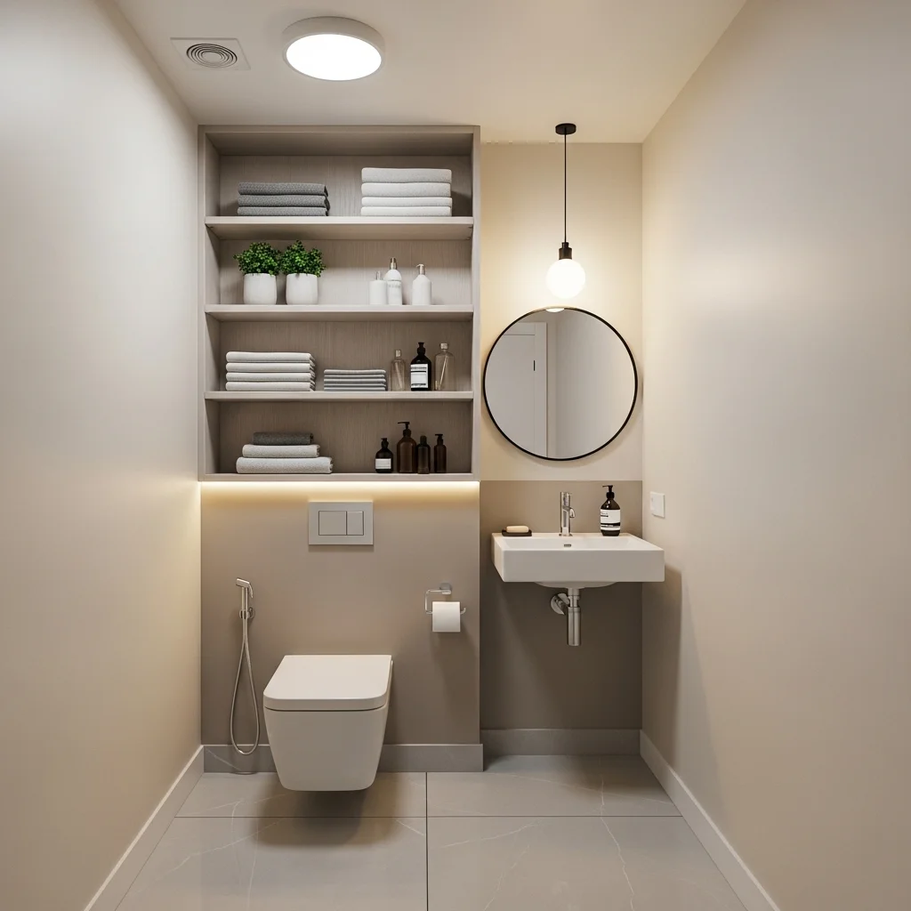  Cabinet with Open Shelves