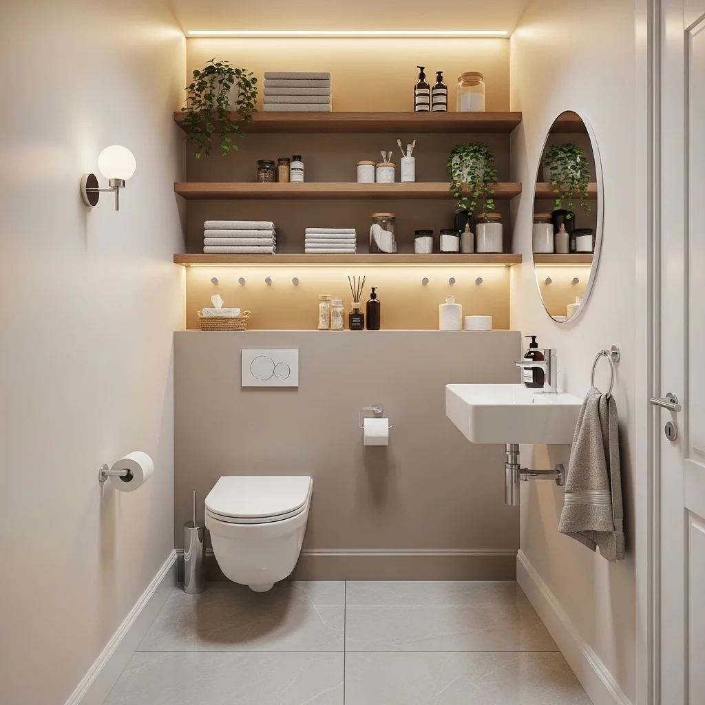 Floating Shelves with Hooks