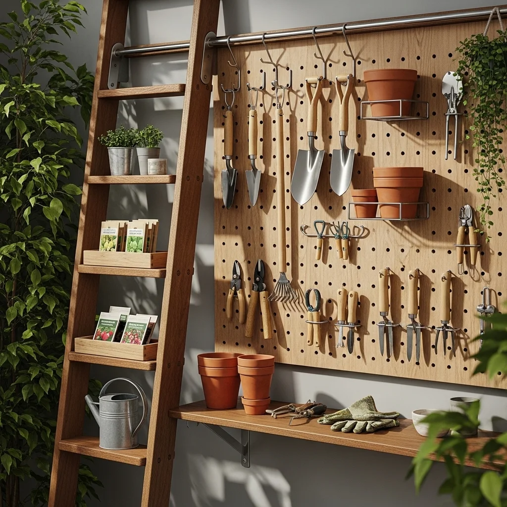 Ladder Pegboard Combo