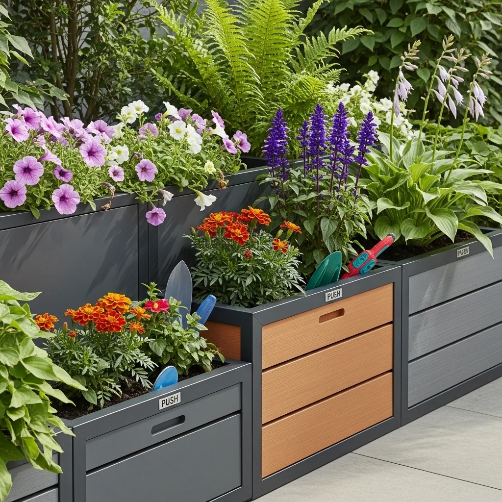 Multi-Functional Storage Planters