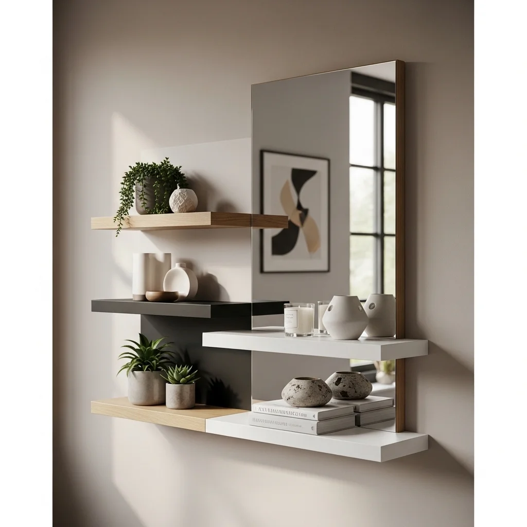  Multi-Tier Mirror Shelf