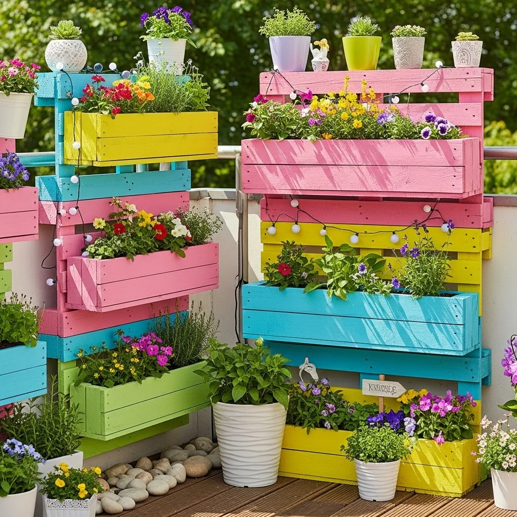 Painted Pallet Garden