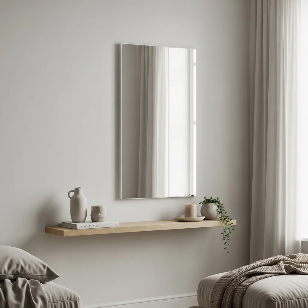  Scandinavian Style Mirror Shelf