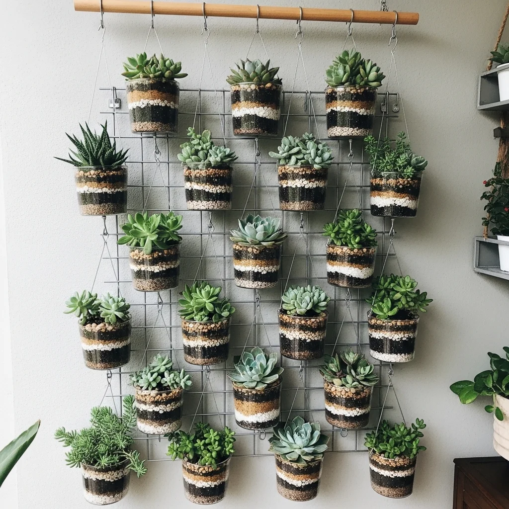  Vertical Hanging Succulent Wall