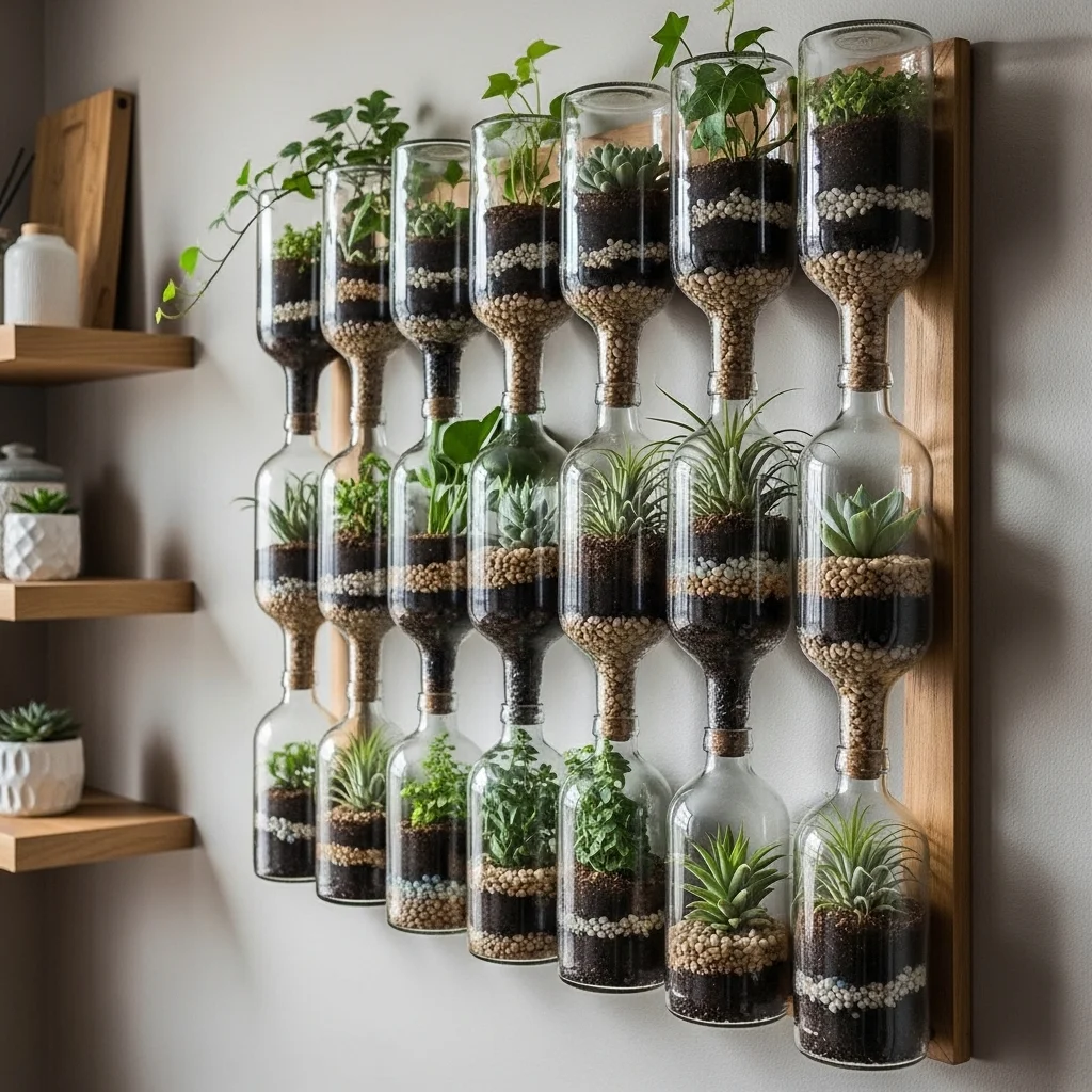  Vertical Wall Bottle Garden
