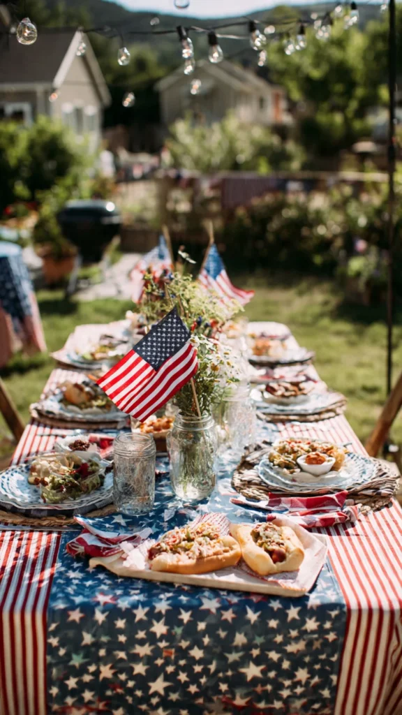  Backyard BBQ Table Setup