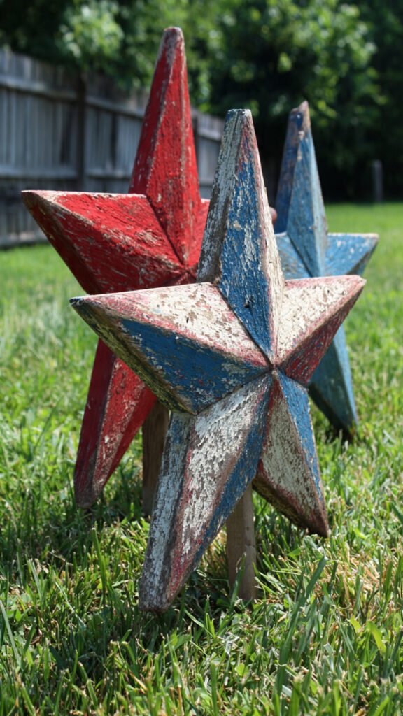 DIY Star Yard Stakes