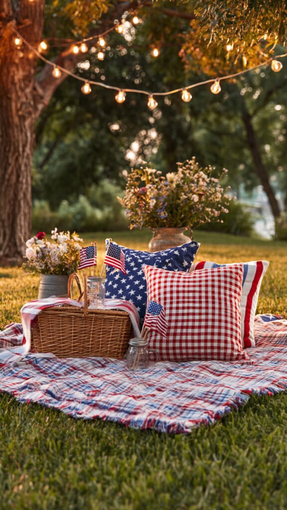 Outdoor Picnic Blanket Corner
