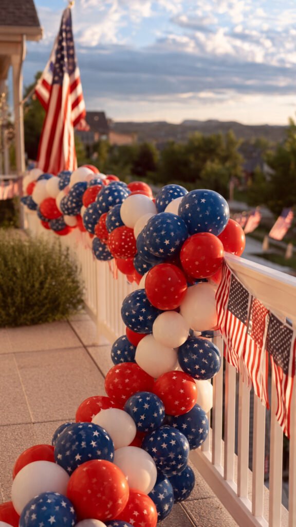  Patriotic Balloon Garland