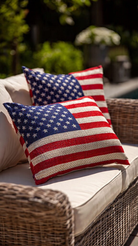 Stars and Stripes Outdoor Pillows