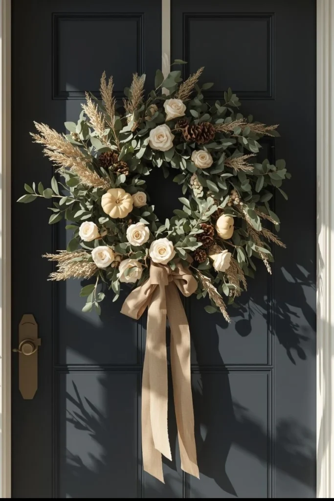 A Statement Wreath for the Front Door