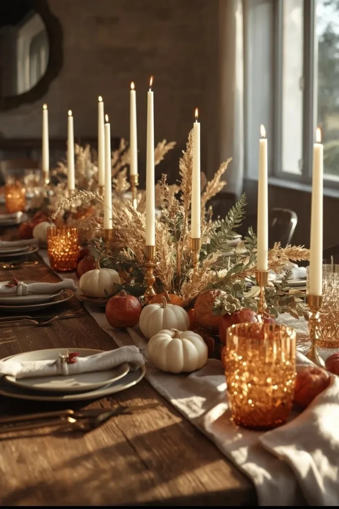 A Rustic Harvest Table Setting