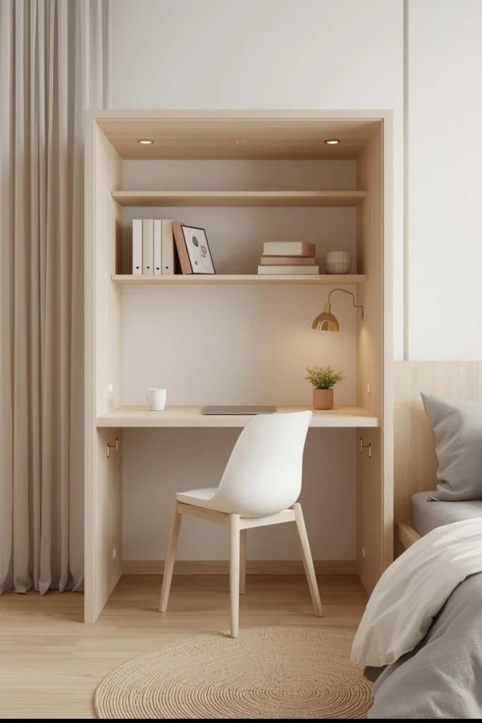 Use Foldable or Wall-Mounted Desks