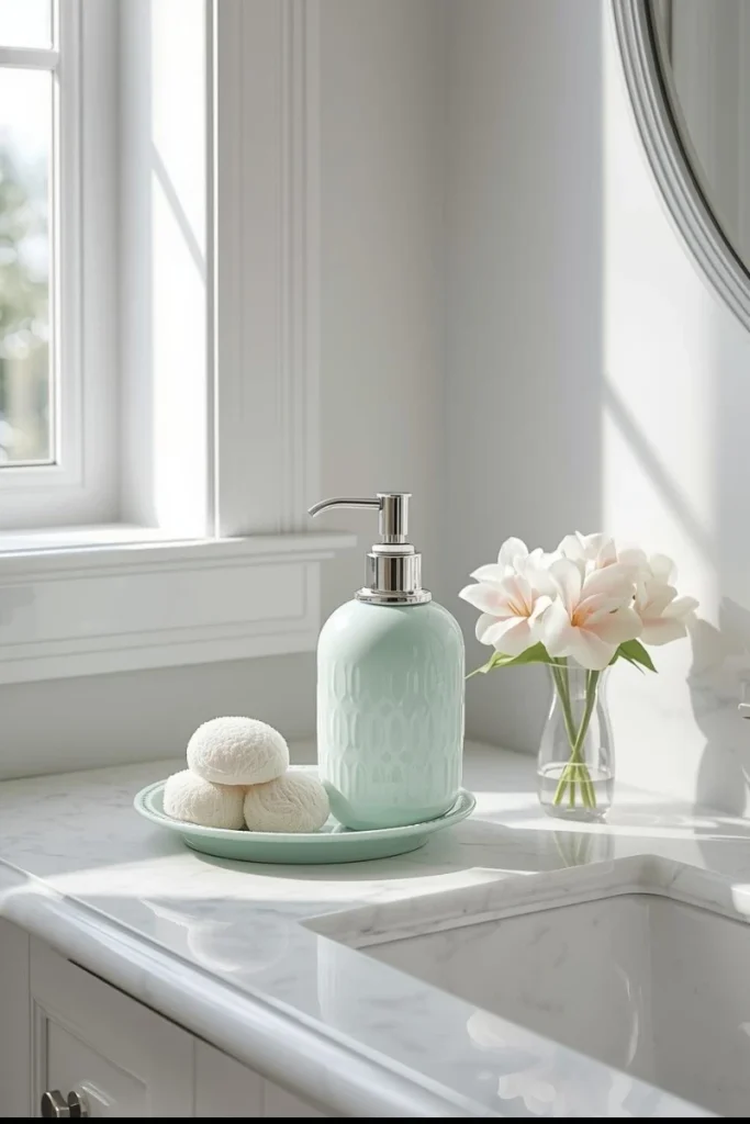 . Style with a Decorative Soap Pump