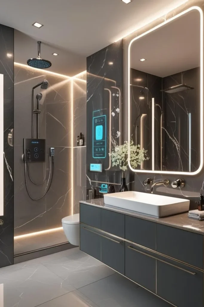 Modern Bathroom Ideas having a smart bathroom technology