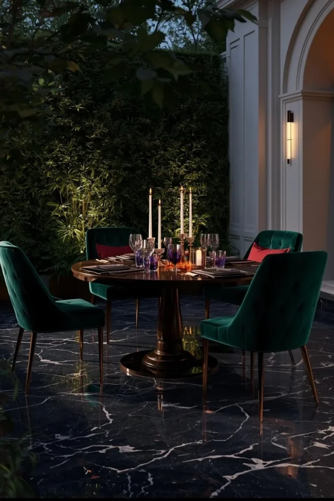 Jewel-Toned Luxury Setting