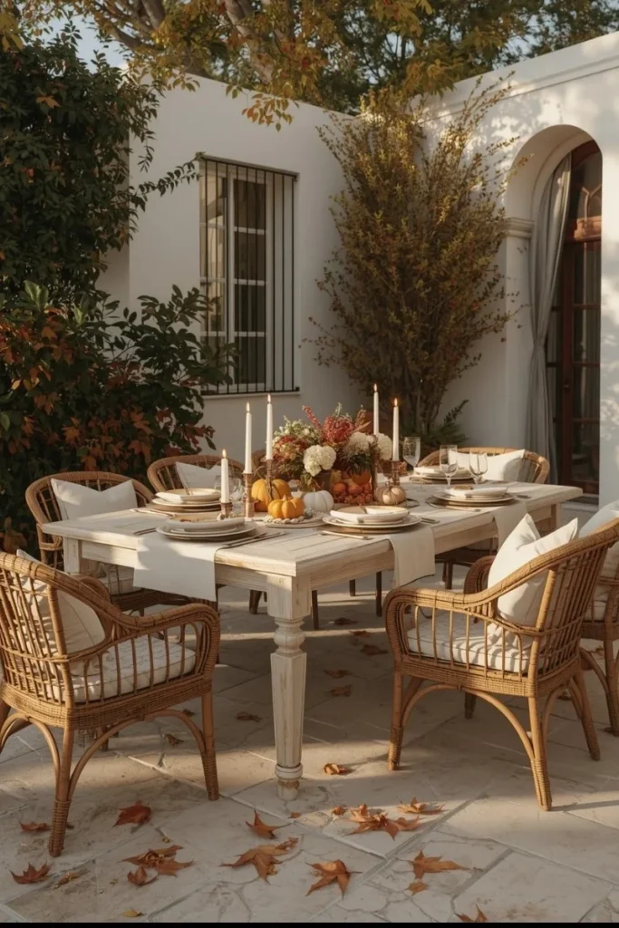 Classic White with Autumn Accents