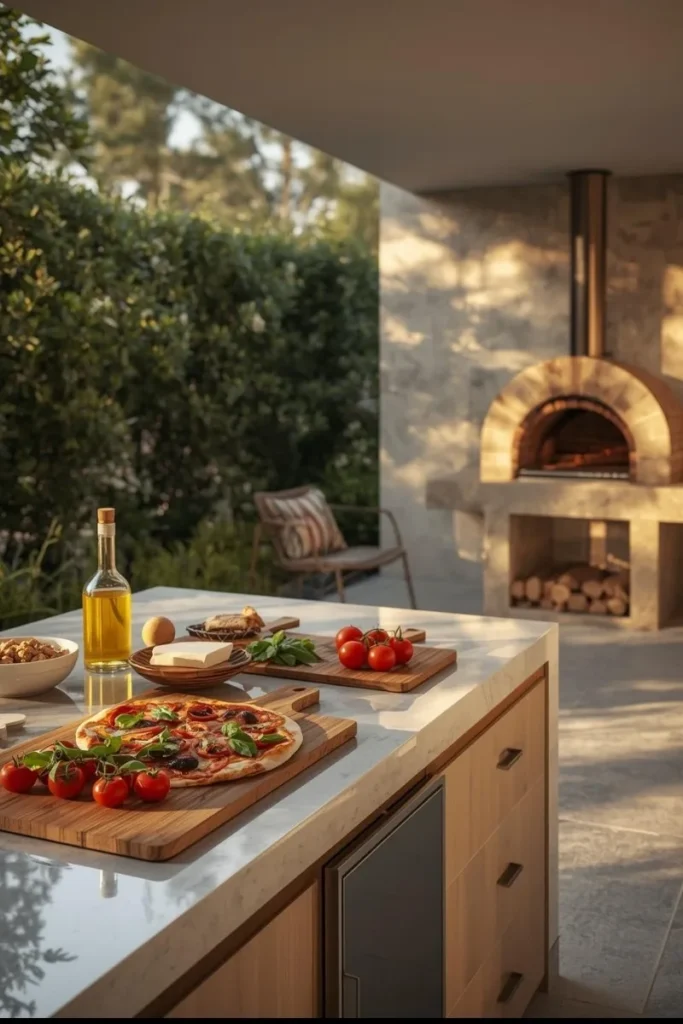 Outdoor Pizza Prep Station