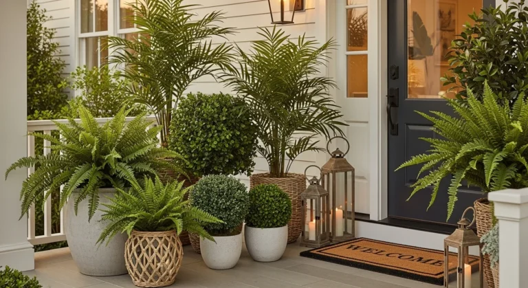 Easy and Elegant: 15 Faux Plants for Front Porch Décor