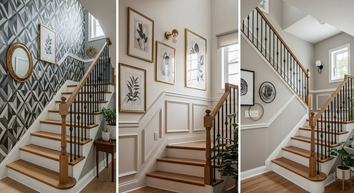 From Bold to Subtle: 16 Stairway Accent Wall Ideas That Inspire