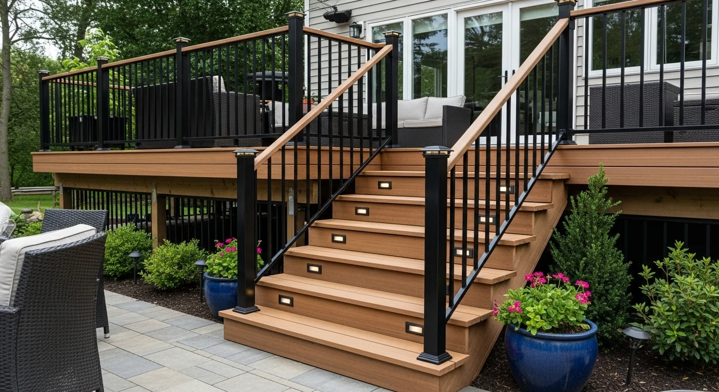 18 Deck Stairs Ideas That Blend Beauty, Safety, and Functionality