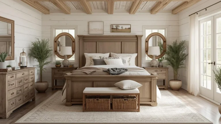 From Shiplap to Vintage Accents: 25 Farmhouse Bedroom Ideas