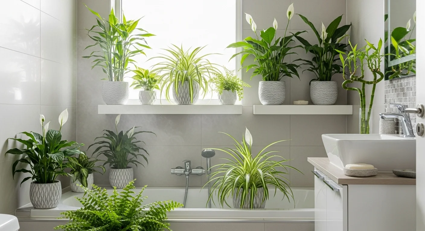 No More Dampness! 10 Bathroom Plants That Absorb Moisture Fast