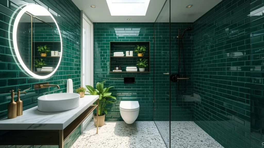 Small Green Bathrooms