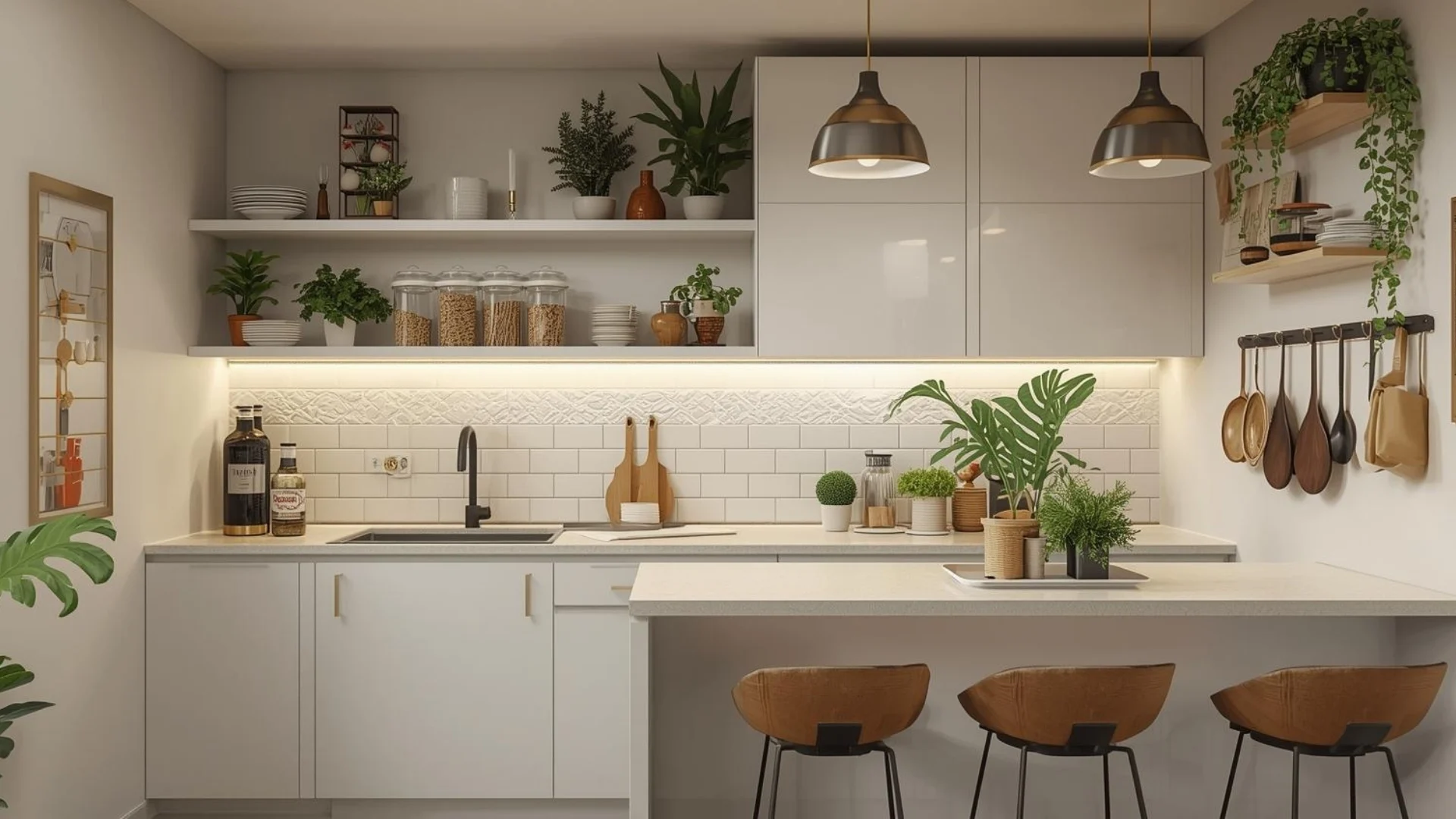 Space-Saving & Stylish Apartment Kitchen