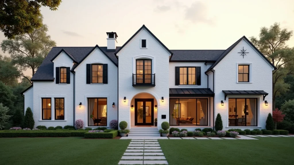 White Brick House Exterior Designs
