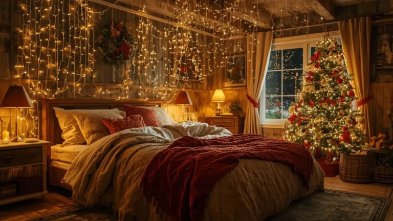 20 Christmas Lights in the Bedroom Ideas to Create a Magical Retreat