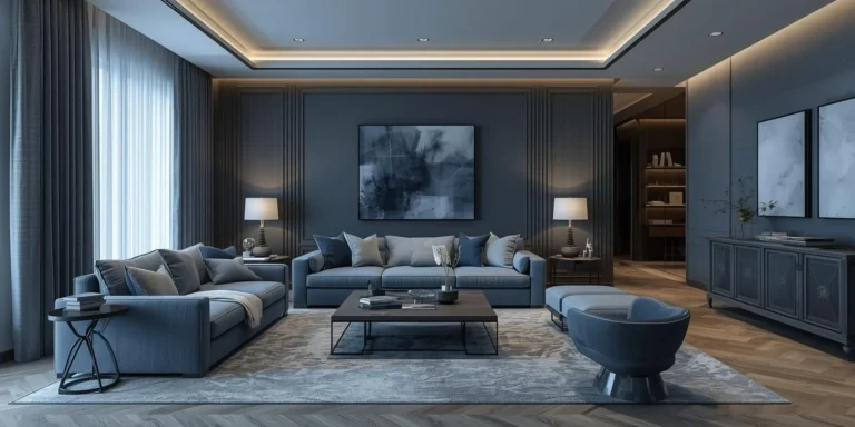 Blue and Grey Living Room ideas