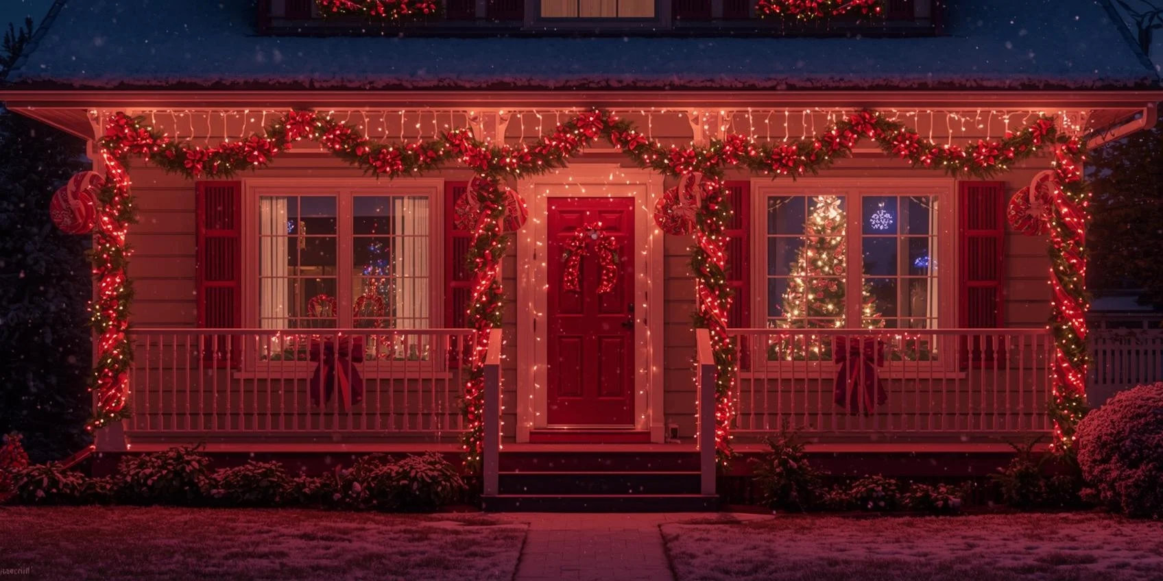 Classic Meets Modern: Gorgeous Red and White Christmas Light Ideas For 2025
