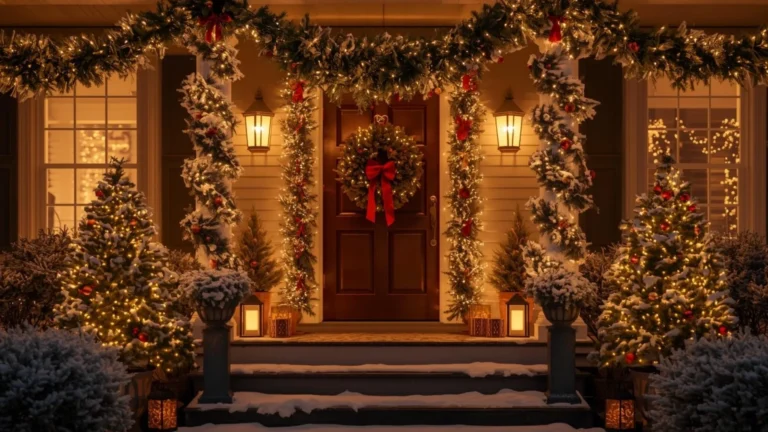 Create a Magical Holiday Entrance with These 25 Christmas Porch Decor Ideas!