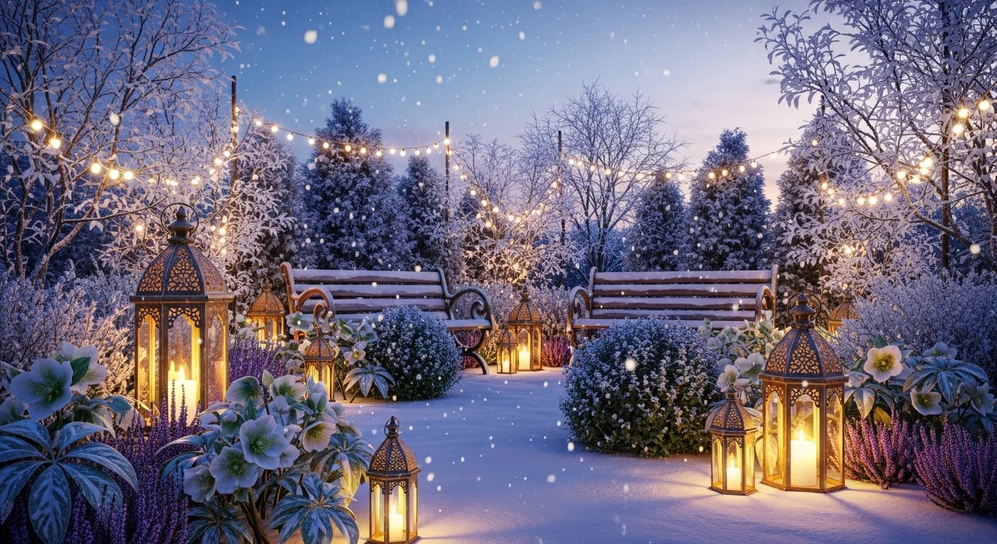 Make Your Outdoor Space Magical With These 25 Winter Garden Ideas