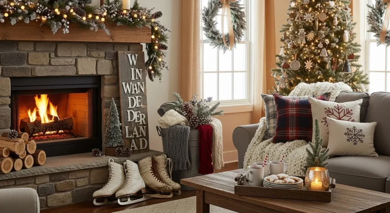 Winter Farmhouse Decor Idea