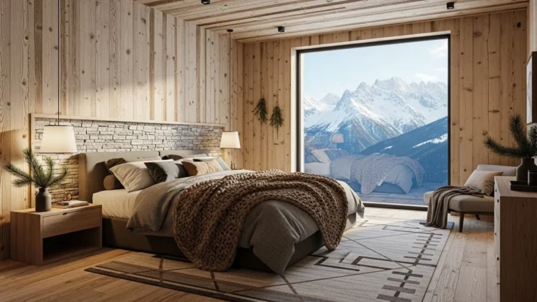 16 Bedroom Ideas with a Majestic Mountain Theme for Rustic Warmth, Natural Calm & Scenic Style