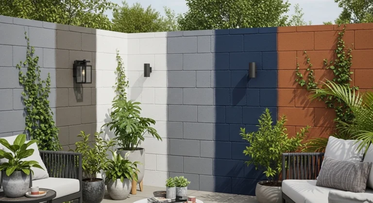 16 Cinder Block Paint Ideas for Modern, Creative, and Affordable Outdoor Makeovers