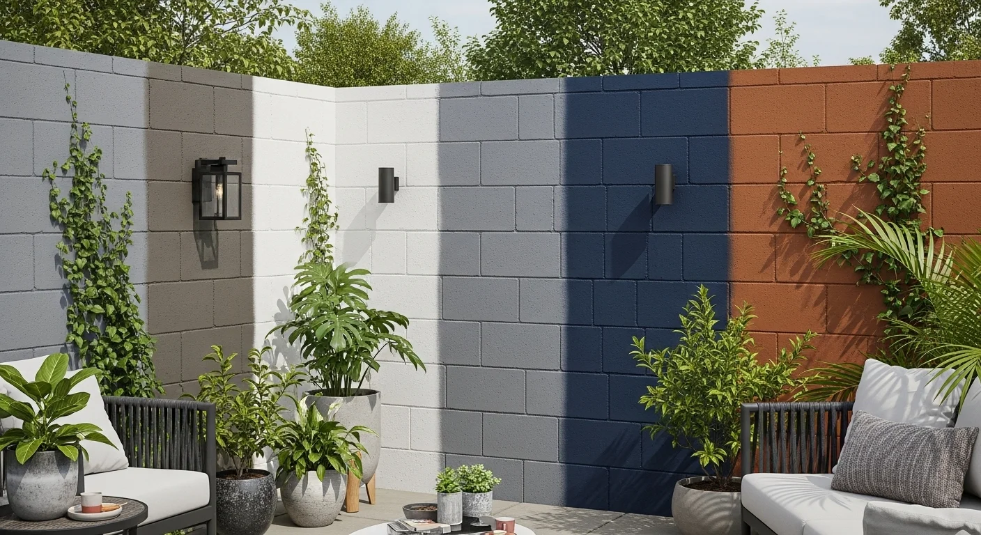 16 Cinder Block Paint Ideas for Modern, Creative, and Affordable Outdoor Makeovers
