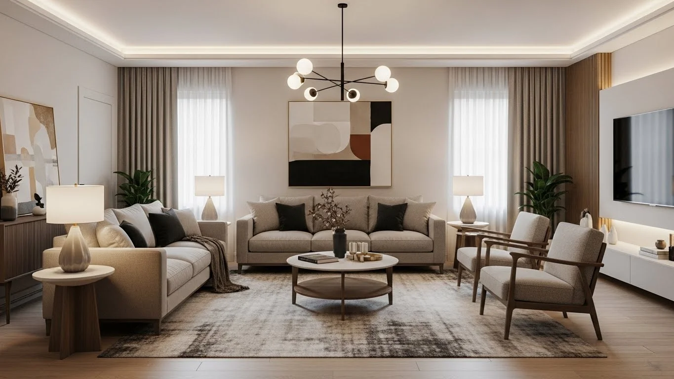 Rectangle Living Room Layout Ideas for Smart, Modern Furniture Placement