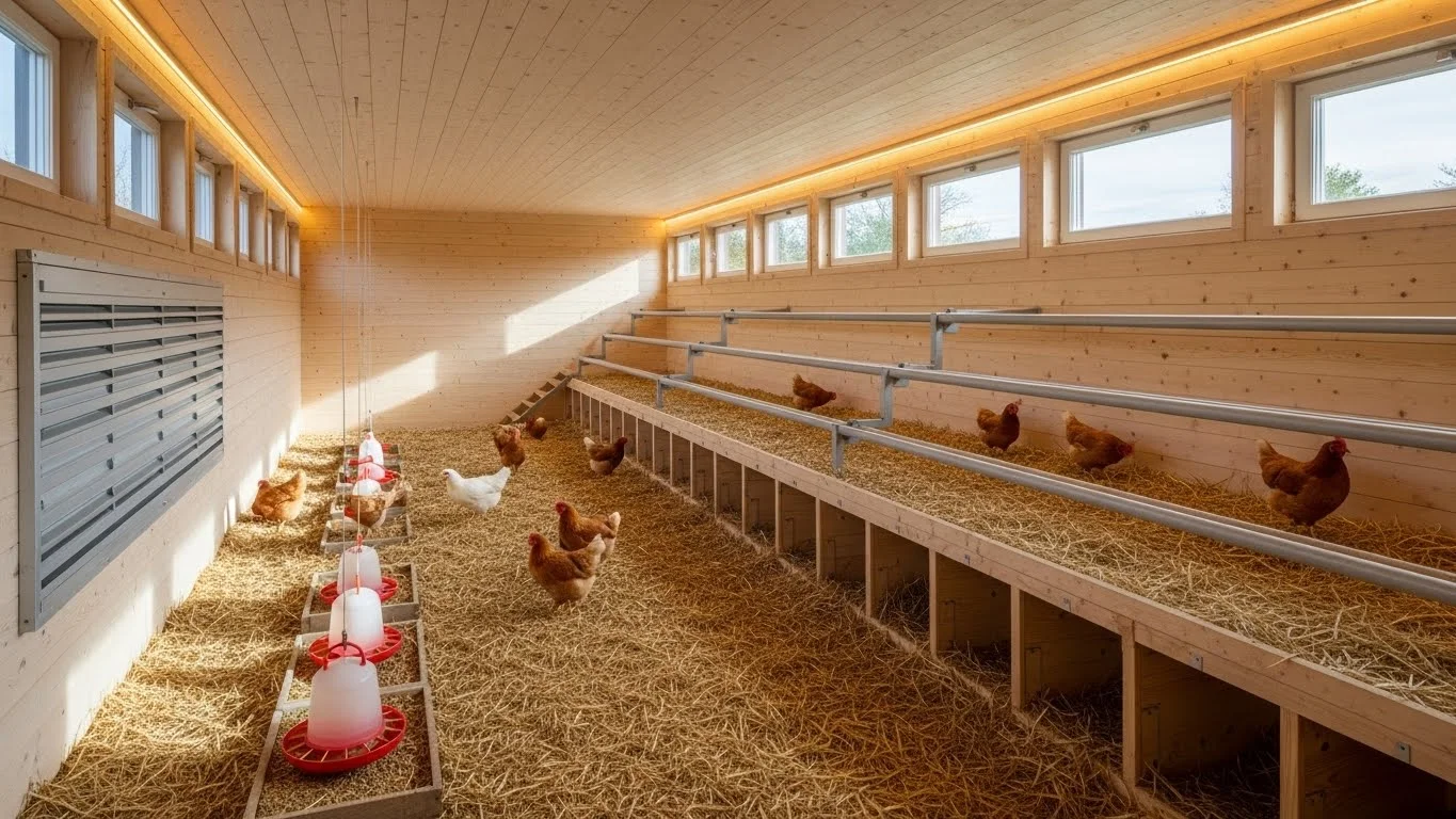 20 Inside Chicken Coop Designs