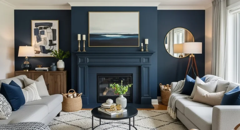 Painted Fireplace Ideas for a Bold, Beautiful Living Room Makeover