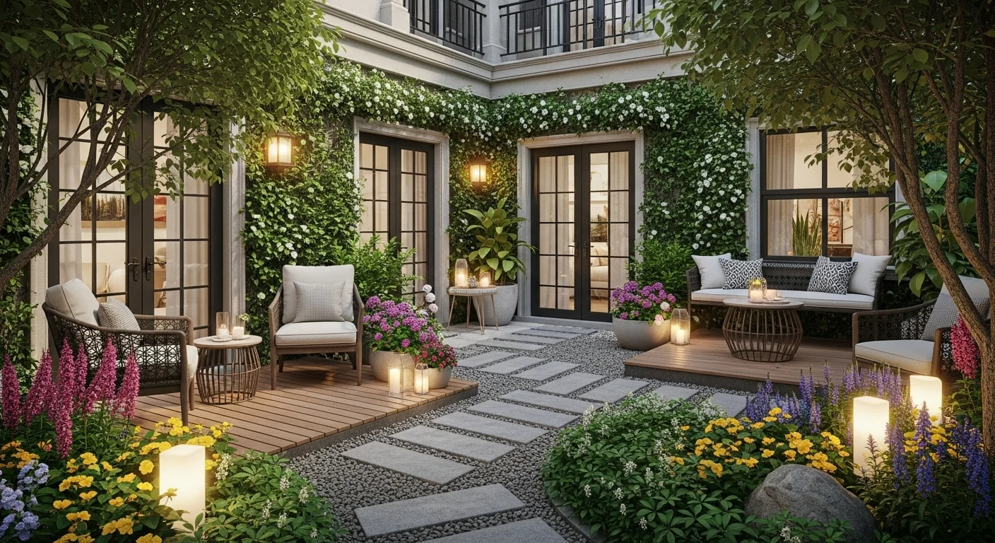Small Courtyard Ideas That Will Make Your Outdoor Area Shine