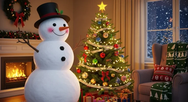 Adorable Snowman Christmas Tree