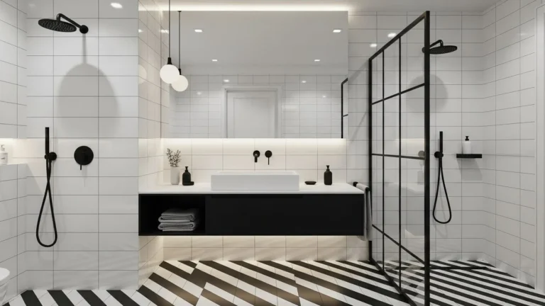 Black and White Bathroom Designs for Modern Elegance