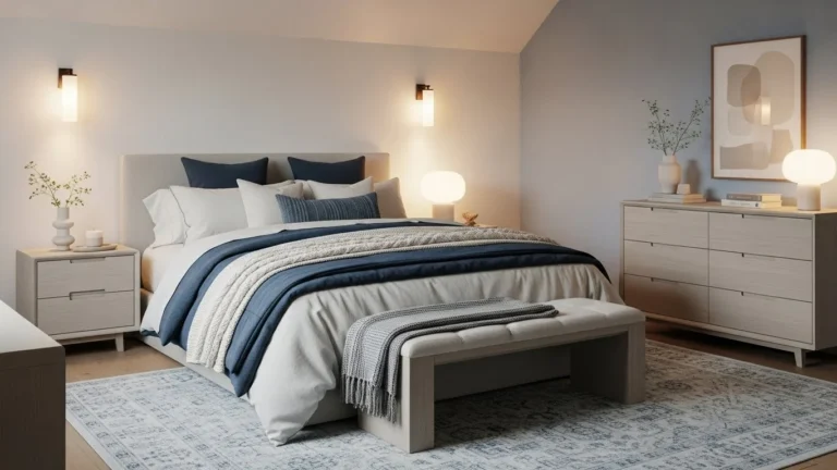 Blue and Cream Bedroom Ideas