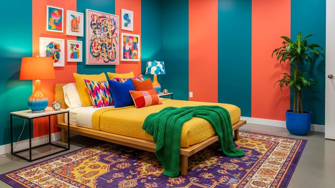 Color Drenching Bedroom Ideas