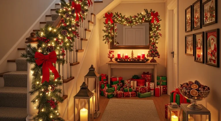 Cozy Christmas Hallway Decor Ideas